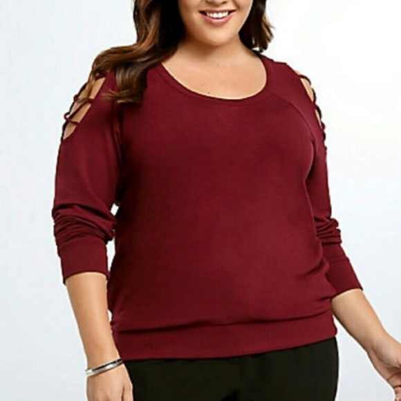 Torrid Sweaters - Cold Shoulder Sweater